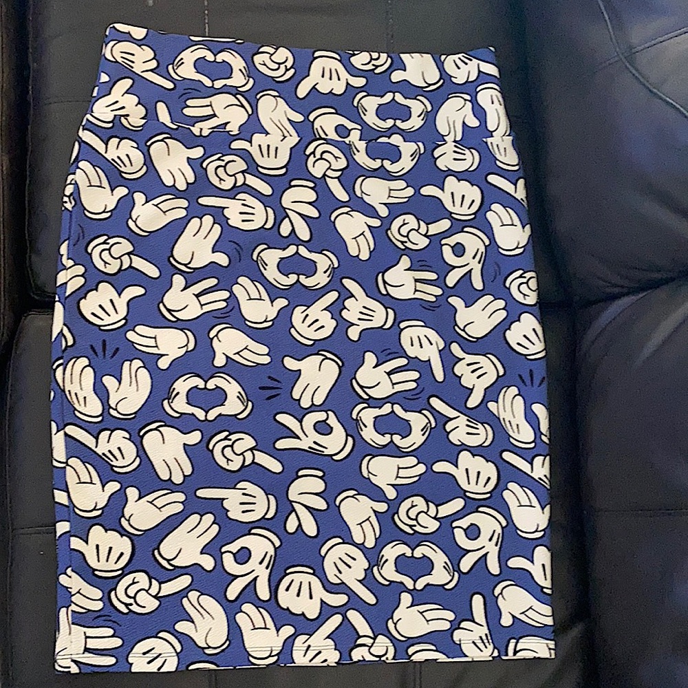 LuLaRoe Cassie Pencil Skirt Mickey Mouse